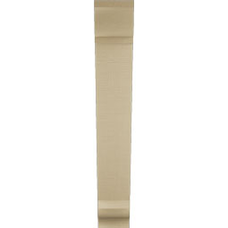 Ekena Millwork - BKTUR055X28X36TRA01RCPR - Timberthane Faux Wood Traditional Style Bracket, Traditional Ends, 5 1/2"W x 28"D x 36"H, Primed Tan