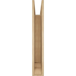 Ekena Millwork - BKTUR055X28X36TRA01RCPR - Timberthane Faux Wood Traditional Style Bracket, Traditional Ends, 5 1/2"W x 28"D x 36"H, Primed Tan