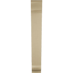 Ekena Millwork - BKTUR055X28X40TRA01RCPR - Timberthane Faux Wood Traditional Style Bracket, Traditional Ends, 5 1/2"W x 28"D x 40"H, Primed Tan