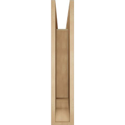 Ekena Millwork - BKTUR055X30X30TRA01RCPR - Timberthane Faux Wood Traditional Style Bracket, Traditional Ends, 5 1/2"W x 30"D x 30"H, Primed Tan
