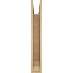 Ekena Millwork - BKTUR055X30X36TRA01RCPR - Timberthane Faux Wood Traditional Style Bracket, Traditional Ends, 5 1/2"W x 30"D x 36"H, Primed Tan