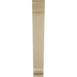 Ekena Millwork - BKTUR055X30X38TRA01RCPR - Timberthane Faux Wood Traditional Style Bracket, Traditional Ends, 5 1/2"W x 30"D x 38"H, Primed Tan