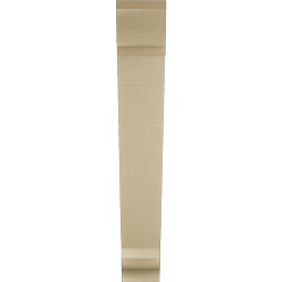 Ekena Millwork - BKTUR055X32X36TRA01RCPR - Timberthane Faux Wood Traditional Style Bracket, Traditional Ends, 5 1/2"W x 32"D x 36"H, Primed Tan
