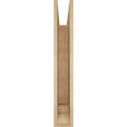 Ekena Millwork - BKTUR055X32X36TRA01RCPR - Timberthane Faux Wood Traditional Style Bracket, Traditional Ends, 5 1/2"W x 32"D x 36"H, Primed Tan