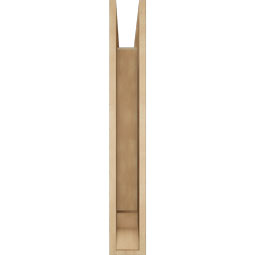 Ekena Millwork - BKTUR055X32X38TRA01RCPR - Timberthane Faux Wood Traditional Style Bracket, Traditional Ends, 5 1/2"W x 32"D x 38"H, Primed Tan