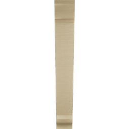 Ekena Millwork - BKTUR055X32X40TRA01RCPR - Timberthane Faux Wood Traditional Style Bracket, Traditional Ends, 5 1/2"W x 32"D x 40"H, Primed Tan