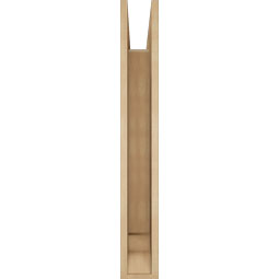 Ekena Millwork - BKTUR055X32X40TRA01RCPR - Timberthane Faux Wood Traditional Style Bracket, Traditional Ends, 5 1/2"W x 32"D x 40"H, Primed Tan