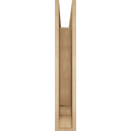 Ekena Millwork - BKTUR055X34X34TRA01RCPR - Timberthane Faux Wood Traditional Style Bracket, Traditional Ends, 5 1/2"W x 34"D x 34"H, Primed Tan