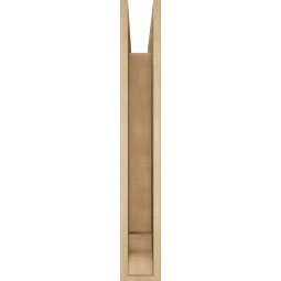 Ekena Millwork - BKTUR055X34X38TRA01RCPR - Timberthane Faux Wood Traditional Style Bracket, Traditional Ends, 5 1/2"W x 34"D x 38"H, Primed Tan