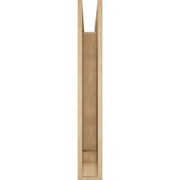 Ekena Millwork - BKTUR055X34X40TRA01RCPR - Timberthane Faux Wood Traditional Style Bracket, Traditional Ends, 5 1/2"W x 34"D x 40"H, Primed Tan