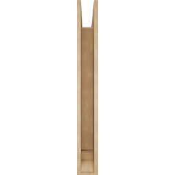 Ekena Millwork - BKTUR055X34X46TRA01RCPR - Timberthane Faux Wood Traditional Style Bracket, Traditional Ends, 5 1/2"W x 34"D x 46"H, Primed Tan