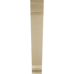 Ekena Millwork - BKTUR055X36X36TRA01RCPR - Timberthane Faux Wood Traditional Style Bracket, Traditional Ends, 5 1/2"W x 36"D x 36"H, Primed Tan