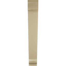 Ekena Millwork - BKTUR055X36X40TRA01RCPR - Timberthane Faux Wood Traditional Style Bracket, Traditional Ends, 5 1/2"W x 36"D x 40"H, Primed Tan