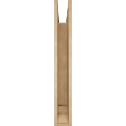 Ekena Millwork - BKTUR055X36X40TRA01RCPR - Timberthane Faux Wood Traditional Style Bracket, Traditional Ends, 5 1/2"W x 36"D x 40"H, Primed Tan