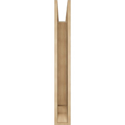 Ekena Millwork - BKTUR055X36X42TRA01RCPR - Timberthane Faux Wood Traditional Style Bracket, Traditional Ends, 5 1/2"W x 36"D x 42"H, Primed Tan