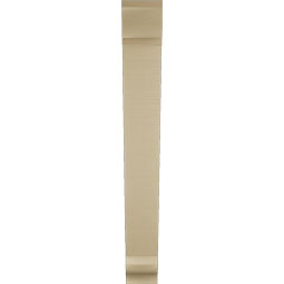 Ekena Millwork - BKTUR055X36X44TRA01RCPR - Timberthane Faux Wood Traditional Style Bracket, Traditional Ends, 5 1/2"W x 36"D x 44"H, Primed Tan