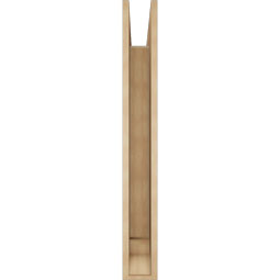 Ekena Millwork - BKTUR055X36X44TRA01RCPR - Timberthane Faux Wood Traditional Style Bracket, Traditional Ends, 5 1/2"W x 36"D x 44"H, Primed Tan