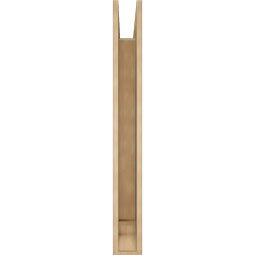 Ekena Millwork - BKTUR055X36X48TRA01RCPR - Timberthane Faux Wood Traditional Style Bracket, Traditional Ends, 5 1/2"W x 36"D x 48"H, Primed Tan