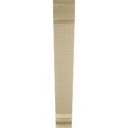 Ekena Millwork - BKTUR055X38X38TRA01RCPR - Timberthane Faux Wood Traditional Style Bracket, Traditional Ends, 5 1/2"W x 38"D x 38"H, Primed Tan