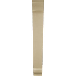 Ekena Millwork - BKTUR055X38X42TRA01RCPR - Timberthane Faux Wood Traditional Style Bracket, Traditional Ends, 5 1/2"W x 38"D x 42"H, Primed Tan