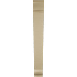 Ekena Millwork - BKTUR055X38X44TRA01RCPR - Timberthane Faux Wood Traditional Style Bracket, Traditional Ends, 5 1/2"W x 38"D x 44"H, Primed Tan