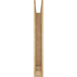 Ekena Millwork - BKTUR055X38X44TRA01RCPR - Timberthane Faux Wood Traditional Style Bracket, Traditional Ends, 5 1/2"W x 38"D x 44"H, Primed Tan