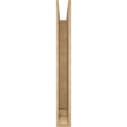 Ekena Millwork - BKTUR055X38X46TRA01RCPR - Timberthane Faux Wood Traditional Style Bracket, Traditional Ends, 5 1/2"W x 38"D x 46"H, Primed Tan