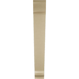 Ekena Millwork - BKTUR055X40X40TRA01RCPR - Timberthane Faux Wood Traditional Style Bracket, Traditional Ends, 5 1/2"W x 40"D x 40"H, Primed Tan