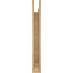 Ekena Millwork - BKTUR055X40X44TRA01RCPR - Timberthane Faux Wood Traditional Style Bracket, Traditional Ends, 5 1/2"W x 40"D x 44"H, Primed Tan