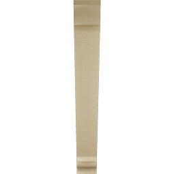 Ekena Millwork - BKTUR055X42X42TRA01RCPR - Timberthane Faux Wood Traditional Style Bracket, Traditional Ends, 5 1/2"W x 42"D x 42"H, Primed Tan