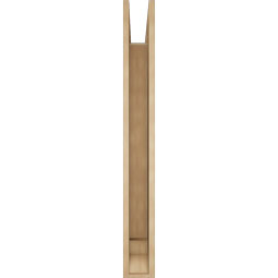 Ekena Millwork - BKTUR055X44X48TRA01RCPR - Timberthane Faux Wood Traditional Style Bracket, Traditional Ends, 5 1/2"W x 44"D x 48"H, Primed Tan