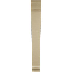 Ekena Millwork - BKTUR055X46X46TRA01RCPR - Timberthane Faux Wood Traditional Style Bracket, Traditional Ends, 5 1/2"W x 46"D x 46"H, Primed Tan
