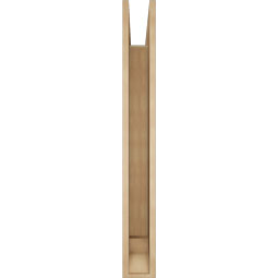 Ekena Millwork - BKTUR055X46X46TRA01RCPR - Timberthane Faux Wood Traditional Style Bracket, Traditional Ends, 5 1/2"W x 46"D x 46"H, Primed Tan