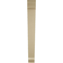 Ekena Millwork - BKTUR055X48X48TRA01RCPR - Timberthane Faux Wood Traditional Style Bracket, Traditional Ends, 5 1/2"W x 48"D x 48"H, Primed Tan