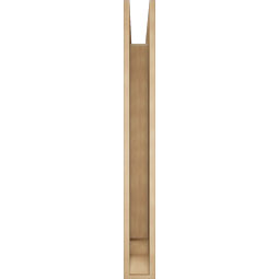 Ekena Millwork - BKTUR055X48X48TRA01RCPR - Timberthane Faux Wood Traditional Style Bracket, Traditional Ends, 5 1/2"W x 48"D x 48"H, Primed Tan