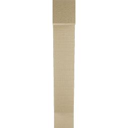 Ekena Millwork - BKTUR035X14X22TRA05RCPR - Timberthane Faux Wood Traditional Style Bracket, Block Ends, 3 1/2"W x 14"D x 22"H, Primed Tan