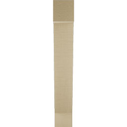 Ekena Millwork - BKTUR035X16X24TRA05RCPR - Timberthane Faux Wood Traditional Style Bracket, Block Ends, 3 1/2"W x 16"D x 24"H, Primed Tan