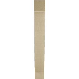 Ekena Millwork - BKTUR035X16X28TRA05RCPR - Timberthane Faux Wood Traditional Style Bracket, Block Ends, 3 1/2"W x 16"D x 28"H, Primed Tan