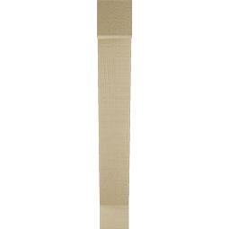 Ekena Millwork - BKTUR035X18X26TRA05RCPR - Timberthane Faux Wood Traditional Style Bracket, Block Ends, 3 1/2"W x 18"D x 26"H, Primed Tan
