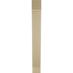 Ekena Millwork - BKTUR035X18X30TRA05RCPR - Timberthane Faux Wood Traditional Style Bracket, Block Ends, 3 1/2"W x 18"D x 30"H, Primed Tan