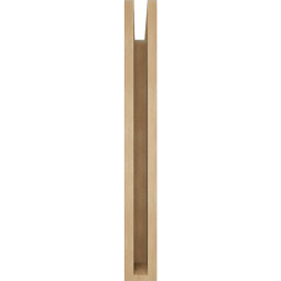 Ekena Millwork - BKTUR035X18X30TRA05RCPR - Timberthane Faux Wood Traditional Style Bracket, Block Ends, 3 1/2"W x 18"D x 30"H, Primed Tan