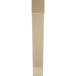 Ekena Millwork - BKTUR035X20X24TRA05RCPR - Timberthane Faux Wood Traditional Style Bracket, Block Ends, 3 1/2"W x 20"D x 24"H, Primed Tan