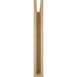 Ekena Millwork - BKTUR035X20X28TRA05RCPR - Timberthane Faux Wood Traditional Style Bracket, Block Ends, 3 1/2"W x 20"D x 28"H, Primed Tan
