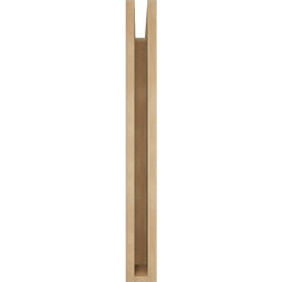 Ekena Millwork - BKTUR035X20X32TRA05RCPR - Timberthane Faux Wood Traditional Style Bracket, Block Ends, 3 1/2"W x 20"D x 32"H, Primed Tan