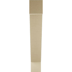 Ekena Millwork - BKTUR035X22X22TRA05RCPR - Timberthane Faux Wood Traditional Style Bracket, Block Ends, 3 1/2"W x 22"D x 22"H, Primed Tan
