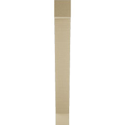 Ekena Millwork - BKTUR035X22X30TRA05RCPR - Timberthane Faux Wood Traditional Style Bracket, Block Ends, 3 1/2"W x 22"D x 30"H, Primed Tan