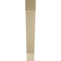 Ekena Millwork - BKTUR035X24X24TRA05RCPR - Timberthane Faux Wood Traditional Style Bracket, Block Ends, 3 1/2"W x 24"D x 24"H, Primed Tan