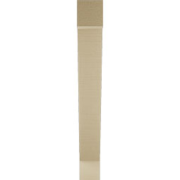 Ekena Millwork - BKTUR035X24X28TRA05RCPR - Timberthane Faux Wood Traditional Style Bracket, Block Ends, 3 1/2"W x 24"D x 28"H, Primed Tan
