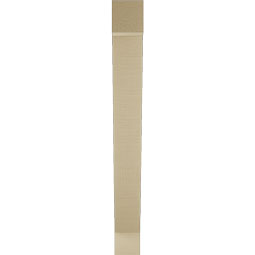Ekena Millwork - BKTUR035X24X32TRA05RCPR - Timberthane Faux Wood Traditional Style Bracket, Block Ends, 3 1/2"W x 24"D x 32"H, Primed Tan