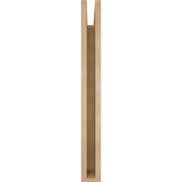 Ekena Millwork - BKTUR035X24X32TRA05RCPR - Timberthane Faux Wood Traditional Style Bracket, Block Ends, 3 1/2"W x 24"D x 32"H, Primed Tan
